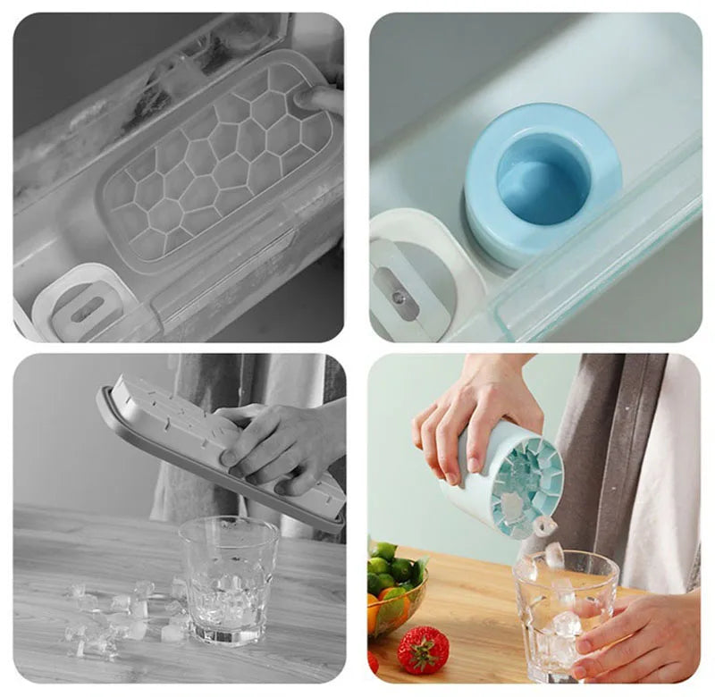 Round Silicone Ice Cube Mold – Compact, Creative & Refreshing