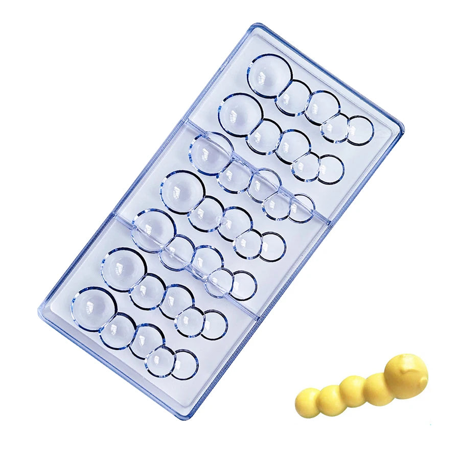 24 Styles Available Plastic Chocolate Mold Creative Rose Heart Diamond Cake Shape Kitchen Household Food Grade Candy Baking Mold