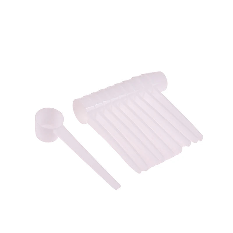 10Pcs Reusable 5g Spoon Plastic Measuring Scoop PP Measure Spoon Milk Coffee Teaspoon Milk Powder Kitchen