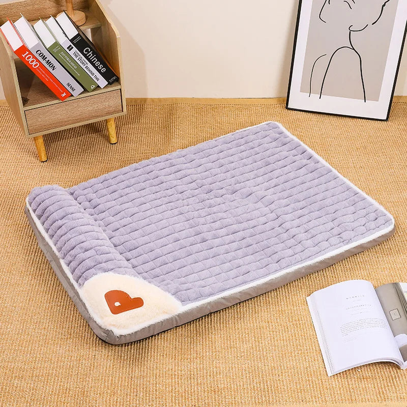 Cross-Border New Arrival Sleeping Dog Mat Winter Warm Removable Washable Kennel Mattress Pet Supplies Large Dog Dog Bed