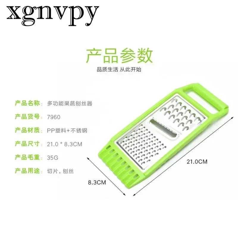 xgnvpy Multi-functional Manual Stainless Steel Vegetable Fruit Cutter Slicer Household Potato Grater Innovative Kitchen Tool