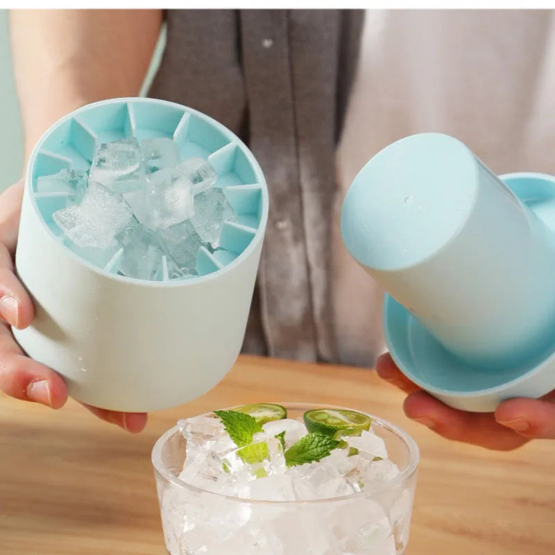 Round Silicone Ice Cube Mold – Compact, Creative & Refreshing