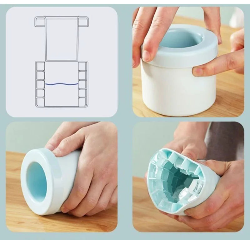 Round Silicone Ice Cube Mold – Compact, Creative & Refreshing