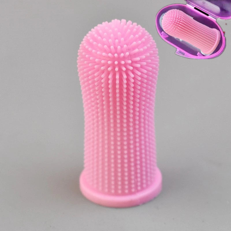Super Soft Dog Toothbrushes Cleaning Finger Brush For Dog and Cat Grooming Nontoxic Teethbrush Dental Care Pet Products