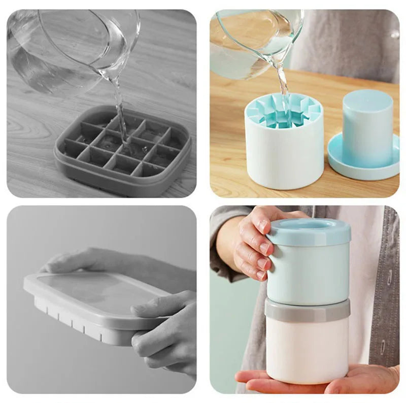 Round Silicone Ice Cube Mold – Compact, Creative & Refreshing