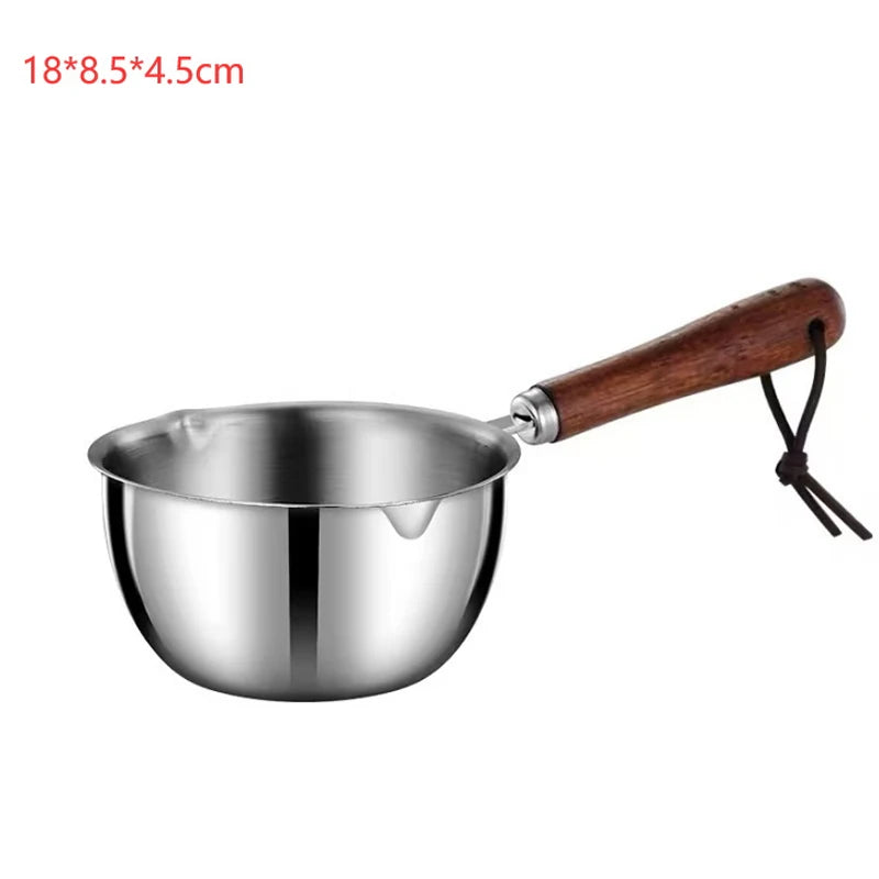 1 Pc 150/300 Ml Multifunctional Stainless Steel Hot Oil Pan, Cooking Butter Melting Pan, Household Kitchen Frying Pan Cookware