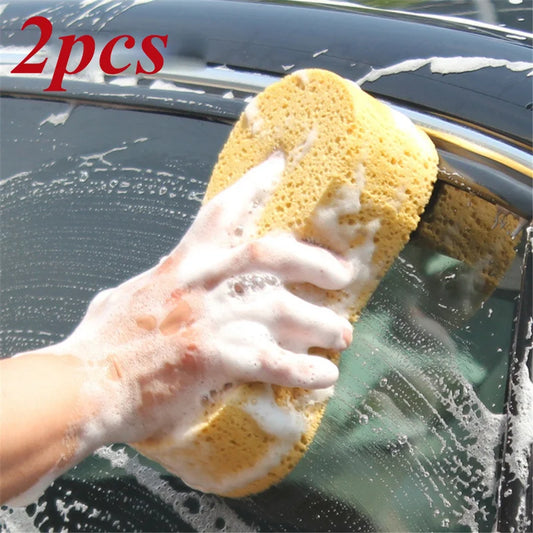 1/2Pcs Car Wash Sponge Block Car Motorcycle Cleaning Supplies Large Size Sponge Brush Dusting Random Color Car Cleaning Tools