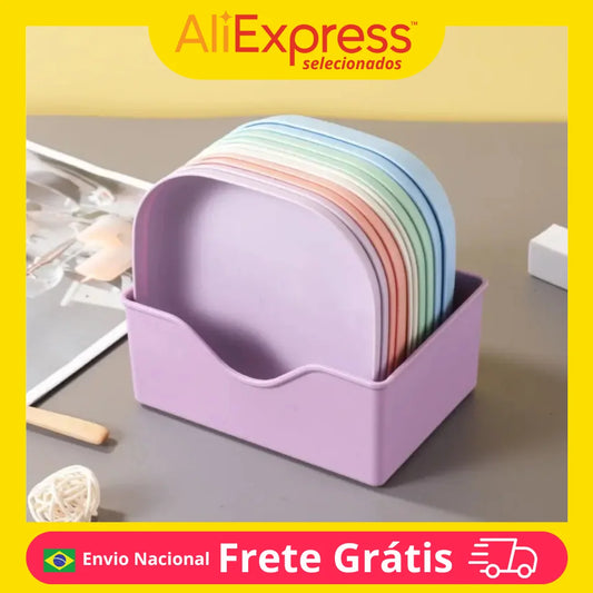 Plastic Plates Reusable Resistant Pet Bowl Dessert Dinner Kitchen Party Barbecue Durable Child Snack