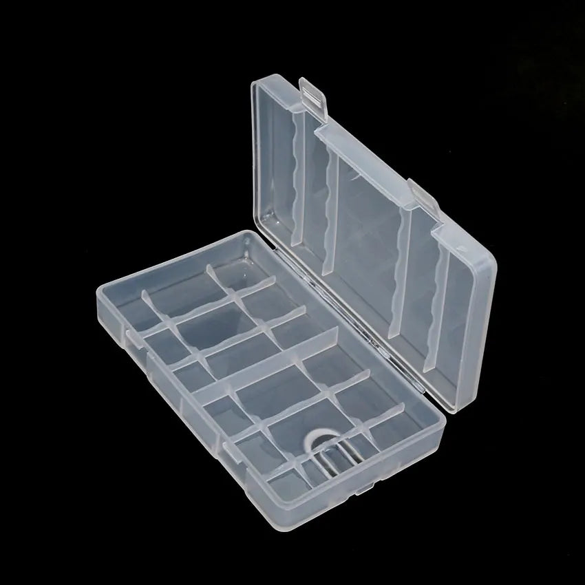 4/6/8/10 Grid AA AAA Plastic Battery Holder Case Organizer Container Batteries Storage Box Holder Hard Case Cover Battery Holder