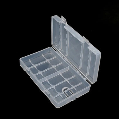 4/6/8/10 Grid AA AAA Plastic Battery Holder Case Organizer Container Batteries Storage Box Holder Hard Case Cover Battery Holder