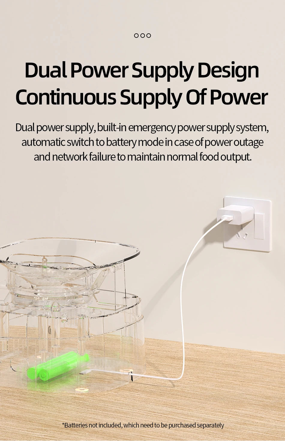 ROJECO Automatic Pet Feeder Smart Control Cat Food Kibble Dispenser Button Version Auto Feeder For Cats Dogs Feeding Accessories