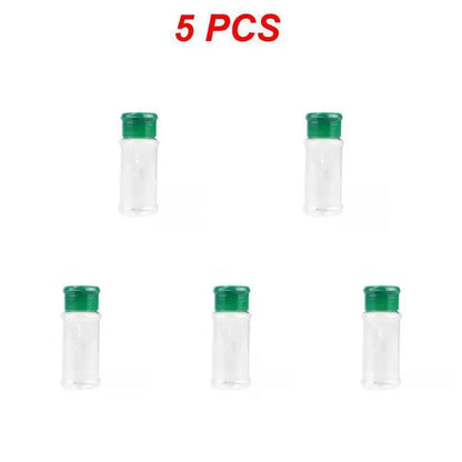 1CS Plastic Spices Condiment Jar Salt Pepper Boxes For Kitchen Gadget Tool Organizer Storage 100MLSeasoning Shaker Bottles