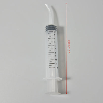 12ml Pet Feeding Syringe Curved Mouth Syringe Small Animal Liquid Syringe Feeding Device Supplies