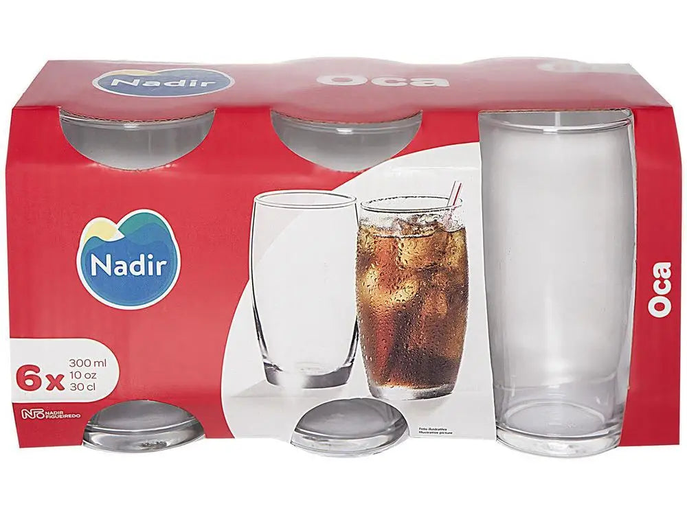 300ml 6 Pieces Nadir Glass Cups Set