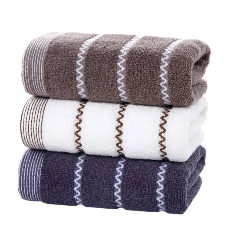 3pcs Set Cotton Towels 35x75cm 70x140cm Embroidered Bathroom Geometric Big Bath Hand Face Shower Towels Cover 수건 세트 Toallas