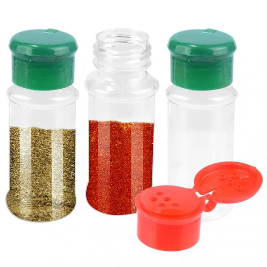 1CS Plastic Spices Condiment Jar Salt Pepper Boxes For Kitchen Gadget Tool Organizer Storage 100MLSeasoning Shaker Bottles