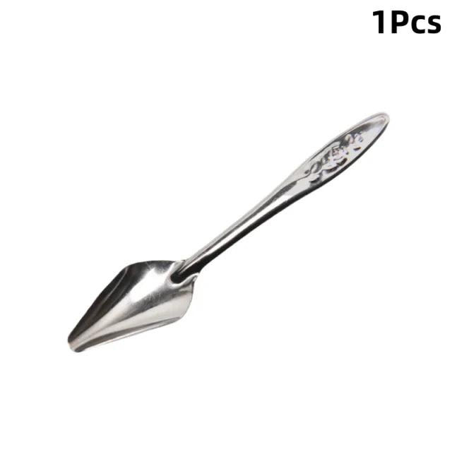 1Pcs Bird Feeders Stainless Steel Parrot Feeding Spoons Durable Baby Bird Feeding Spoons Bird Feeding Supplies Pet Care Tools
