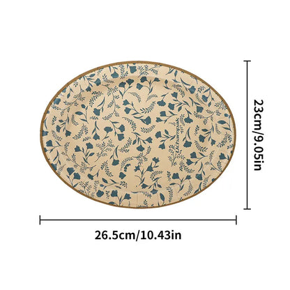 10/20pcs Vintage Floral Paper Plate Disposable European-style Floral Round Tableware Afternoon Tea Dessert Sausage Steaks Plate