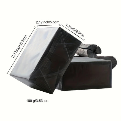 100g Moisturizing Handmade Bamboo Charcoal Soap with Essential Oils – Rich Lather, Deep Cleansing & Hydrating