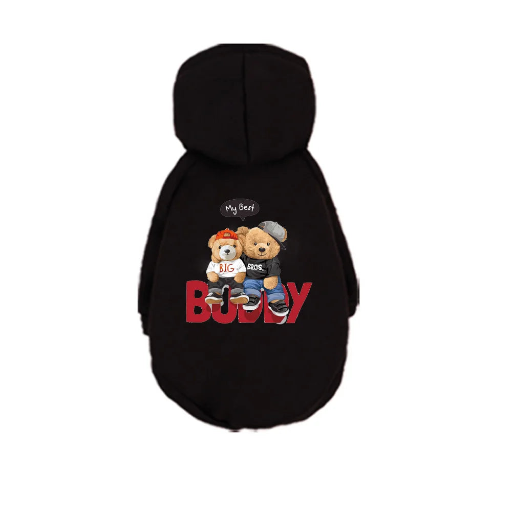 1 Pc Pet Hooded Sweatshirt  Cats & Dogs Fashion Unique Printed Pattern For Pomeranian  Maltese