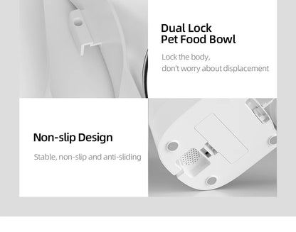 ROJECO Automatic Pet Feeder Smart Control Cat Food Kibble Dispenser Button Version Auto Feeder For Cats Dogs Feeding Accessories