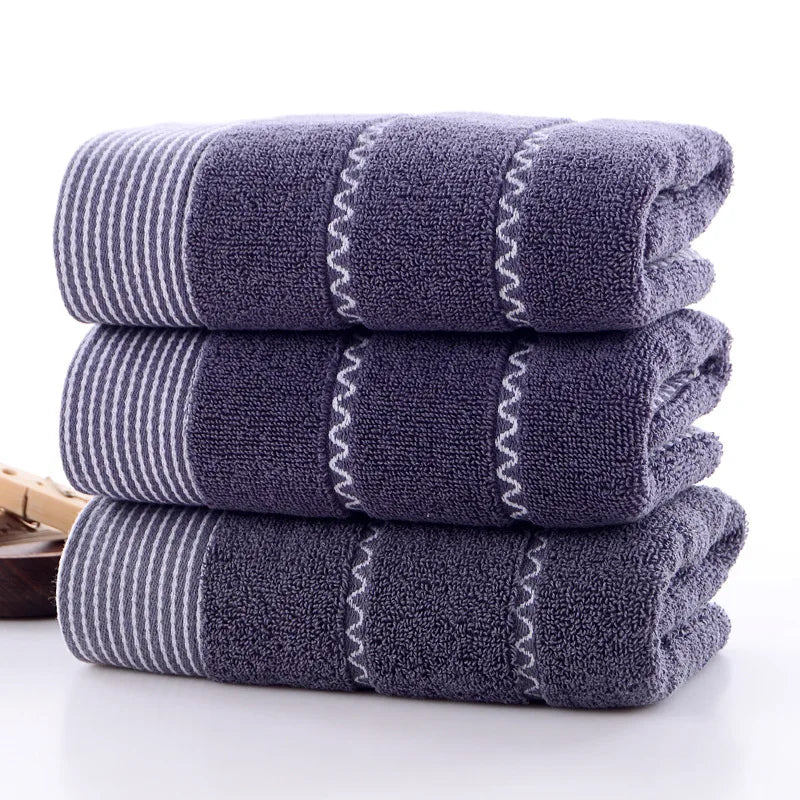 3pcs Set Cotton Towels 35x75cm 70x140cm Embroidered Bathroom Geometric Big Bath Hand Face Shower Towels Cover 수건 세트 Toallas