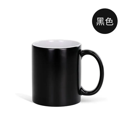 Thermal Sublimation Blank  Magic Color Change Sensitive Ceramic Mug Water Coffee Milk Cup For Diy Logo Printing Pictures