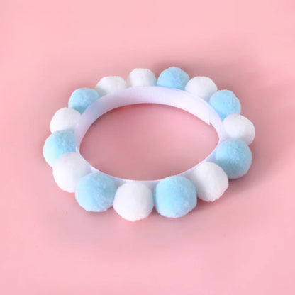 Soft Pet Dog Cat Kitty Plush Ball Candy Necklace Decoration Collar for Shiba Corgi Poodle Samoyed Bichon Bulldog Pet Accessories