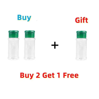 1CS Plastic Spices Condiment Jar Salt Pepper Boxes For Kitchen Gadget Tool Organizer Storage 100MLSeasoning Shaker Bottles