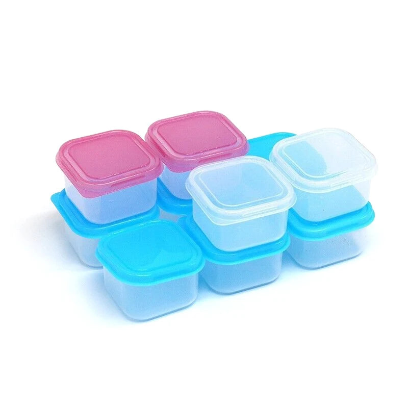 1PC Food Storage Container Small Plastic Moisture-proof Containers Mini Kitchen Storage Box With Leakproof Lid Home Supplies
