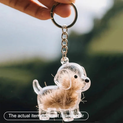 1pcs Dog Hair Collection Pendant Hair Storage Box Bag Charm Pet Pendant Transparent Hair Storage Capsule Dog Souvenirs Gift