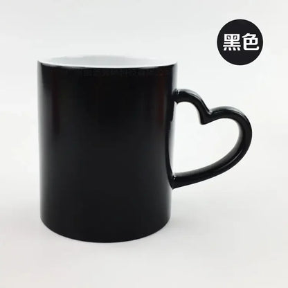 Thermal Sublimation Blank  Magic Color Change Sensitive Ceramic Mug Water Coffee Milk Cup For Diy Logo Printing Pictures