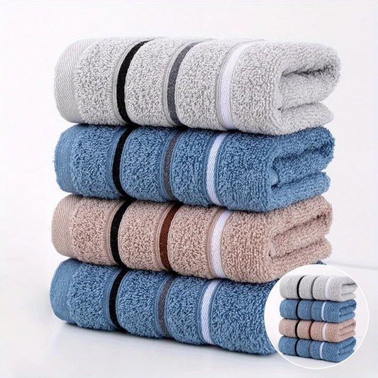 Various Colors Plush Cotton Towel Set - Perfect for both adults and young people for home use or camping，Makes a great gift for