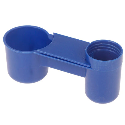 Plastic Pet Drinker Bowl Portable Water Bottle Feeding Cat Chicken Pigeon Parrot Hamster Double Nozzle Water Guide For Bird