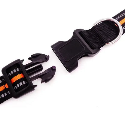 Reflective Pet Dog Neck Collar Cat Dog Nylon Adjustable Pet Collar Neck Sleeve Supplies Multi-color Optional Dog Accessories 1pc