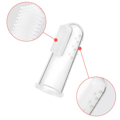 Super Soft Pet Finger Toothbrush Teddy Dog Brush Bad Breath Tartar Teeth Care Tool Dog Cat Cleaning Silicagel Pet Supplies