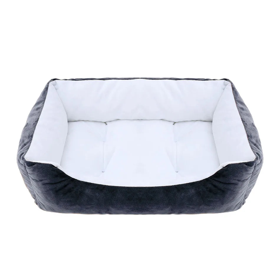Bed for Dog Cat Pet Square Plush Kennel Medium Small Dog Sofa Bed Cushion Pet Calming Dog Bed House Pet Supplies Winter