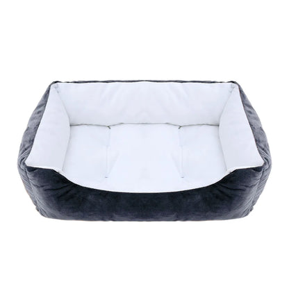 Bed for Dog Cat Pet Square Plush Kennel Medium Small Dog Sofa Bed Cushion Pet Calming Dog Bed House Pet Supplies Winter