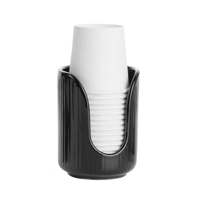 Plastic Cup Holder U-Shaped Grooves Top Opening Cup Storage Anti-Slip Small Paper Cup Holder for Bathroom Kitchen RVs Campers