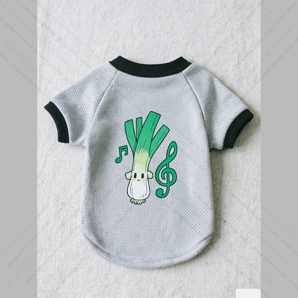 2025 Pet Cat And Dog Clothing Anime-Style Print  Dog Short Sleeved Shirt Quick-Drying And Breathable The Favorite Of Cute Pets