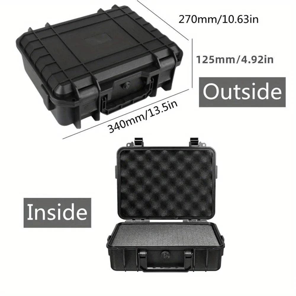 1pc  Hard Carry Case Bag Tool Case With pre-cut Sponge Storage Box Safety Protector Organizer Hardware Toolbox