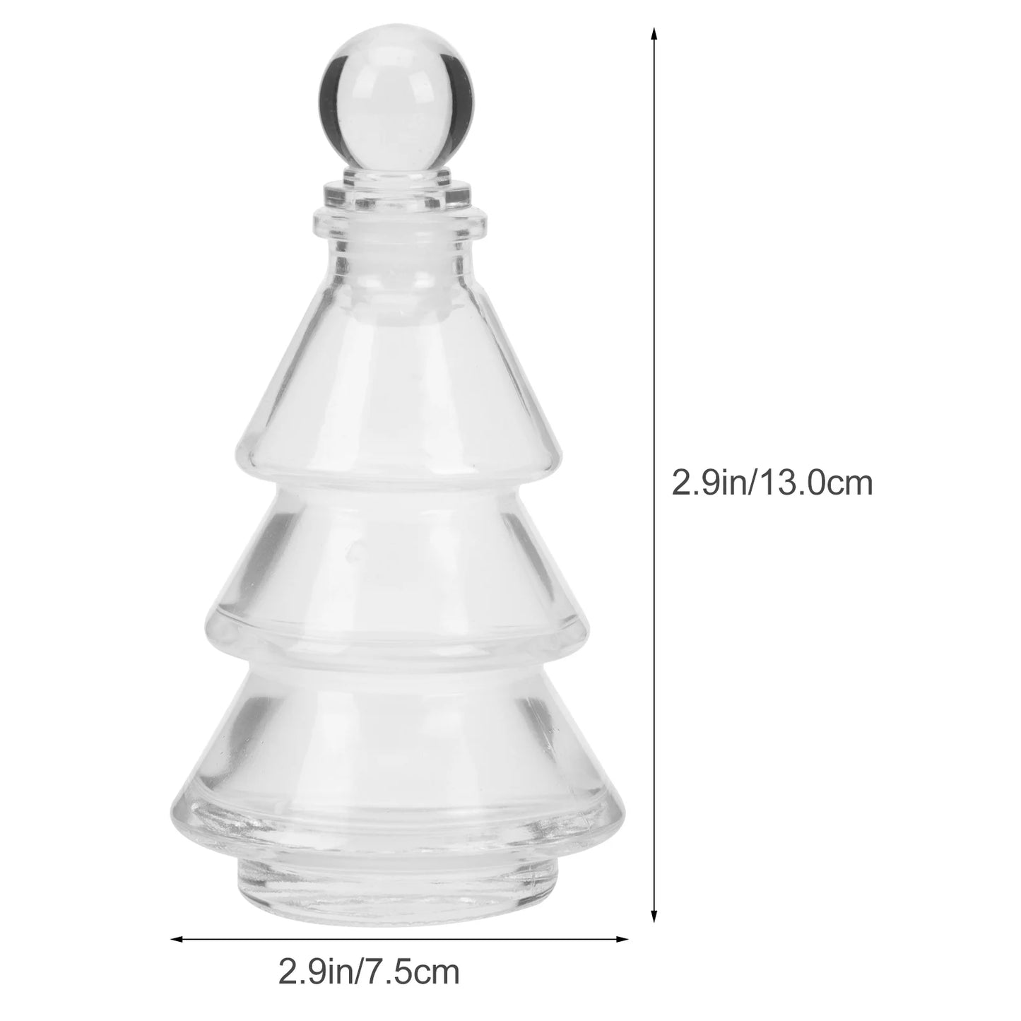 3pcs Aromatherapy Glass Bottles Stylish Modern Home Decor Diffusers Fragrance Release Reusable Elegant Design Empty Bottle