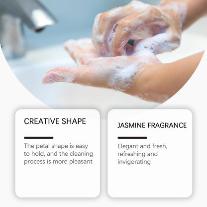 Travel Hand Soaps Portable Disposable Flower Petals Hand Soap Tablet Gentle Cleansing Dissolvable Paper Soap for Kids Adults