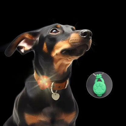 Silicone Pet Cat Dog Night LED Flashlight Luminous Pendant Prevent Pets From Getting Lost Going Out Night Decoration Collars