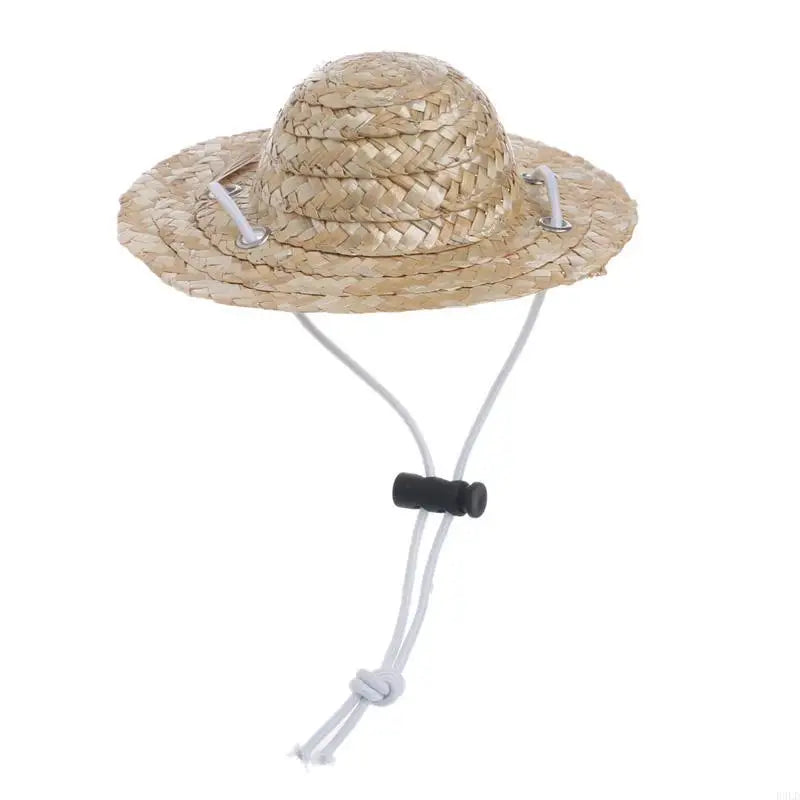 2025 New Pet Dog Hat with Adjustable Strap Straw Sombrero Hat Pet for Cat Hat Size S/L Dog for Cat Costume Decoration