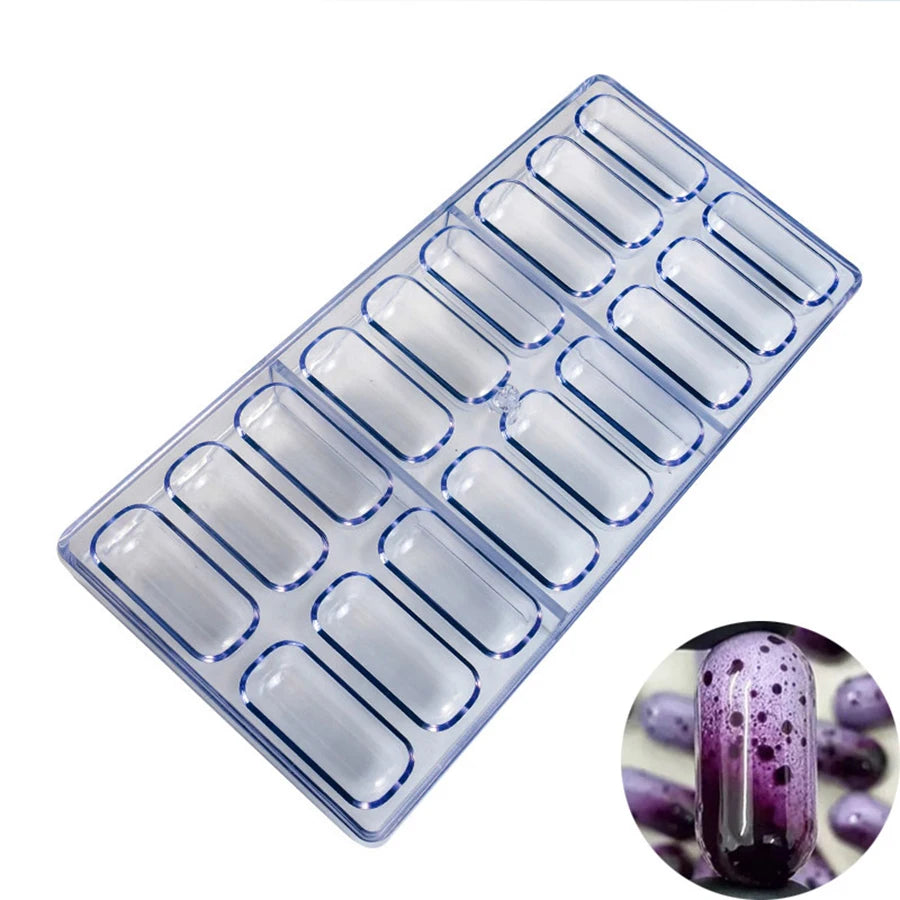 24 Styles Available Plastic Chocolate Mold Creative Rose Heart Diamond Cake Shape Kitchen Household Food Grade Candy Baking Mold