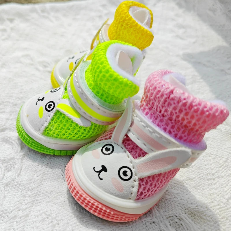 Summer Animal Cute Rabbit Dog Sneakers For Small Puppy  Breathable Pet Sandal Shoes Foot Wear Boots Accessories Chihuahua Yorkie