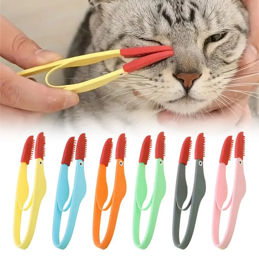 Pet Tear Stain Brush Cat Dog Eye Excrement Droppings Cleaning Brushes Soft Silicone Tear Marks Remover Comb Grooming Brush