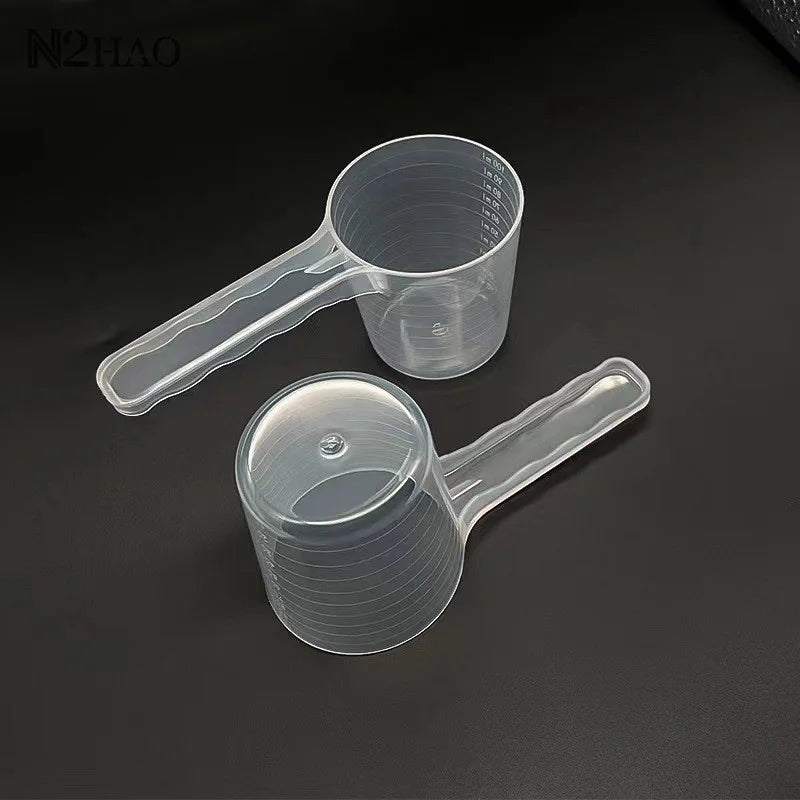 Transparent Pet Measuring Spoon With Scale Plastic Dog Cat Feeding Shovel Pet Tableware Supplies 50g 100ml