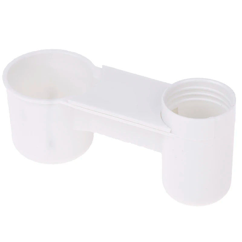 Plastic Pet Drinker Bowl Portable Water Bottle Feeding Cat Chicken Pigeon Parrot Hamster Double Nozzle Water Guide For Bird